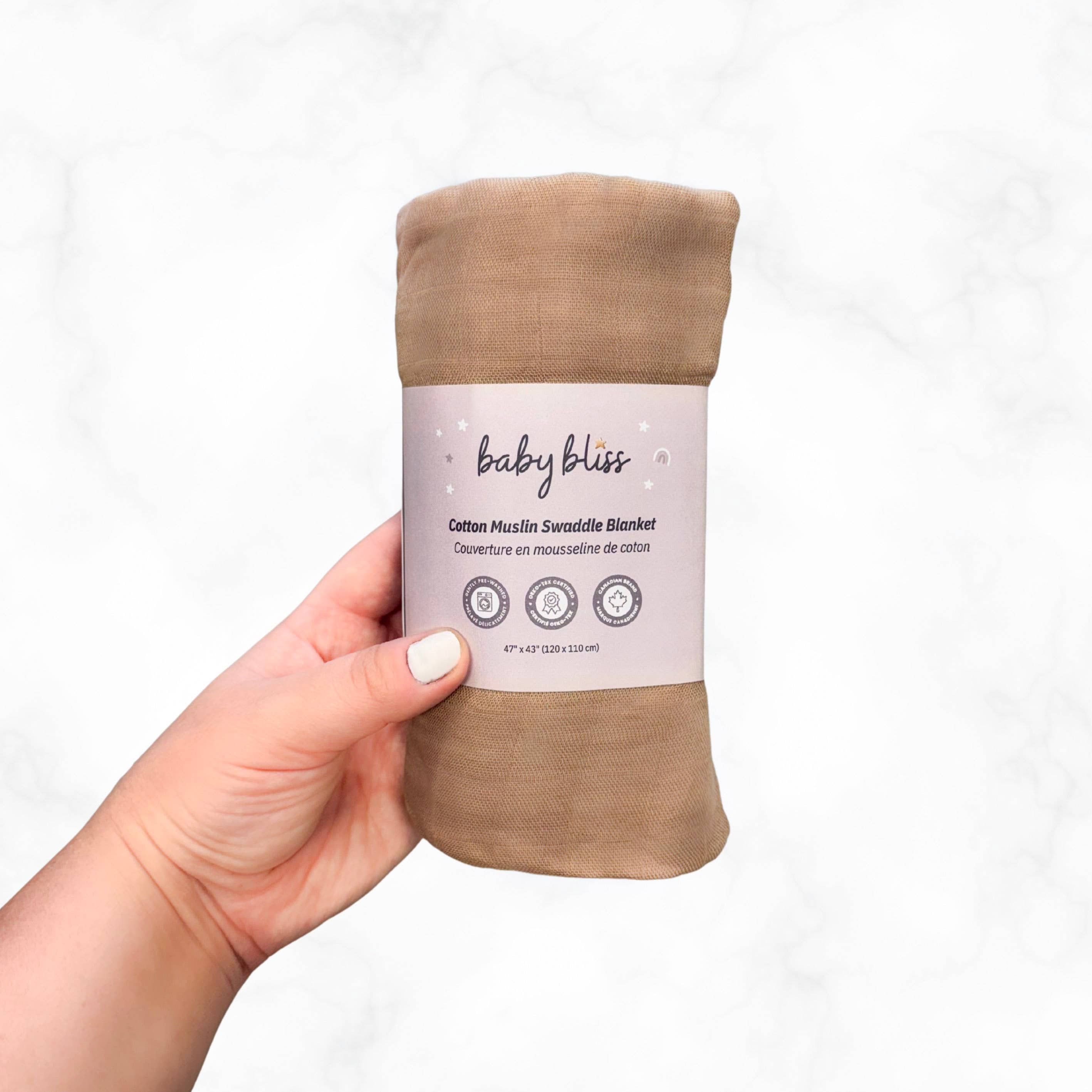 Baby Bliss - Wholesale Swaddle - Baby - Baby Muslin Cotton Swaddle Blanket - Large3