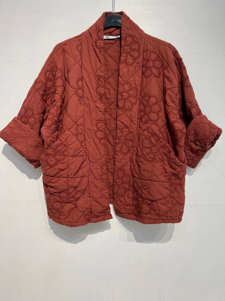 NOELINE - Vente Veste – femme - Veste matelassée Brodée 2442