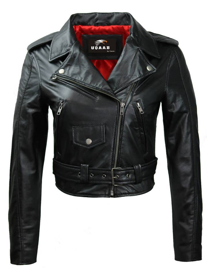 Casual Elegance Leather Motorcycle Jacket LB/3053 for wholesale by Fazons