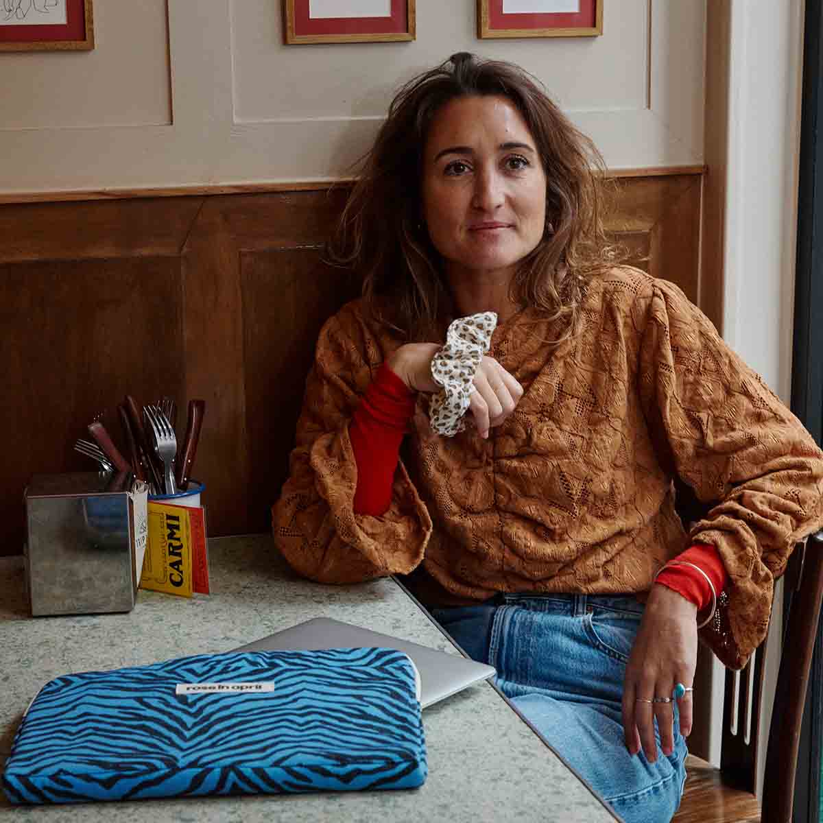 Rose in April - Wholesale Scrunchie - Kids - SCRUNCHIE MINI LEOPARD GREIGE3