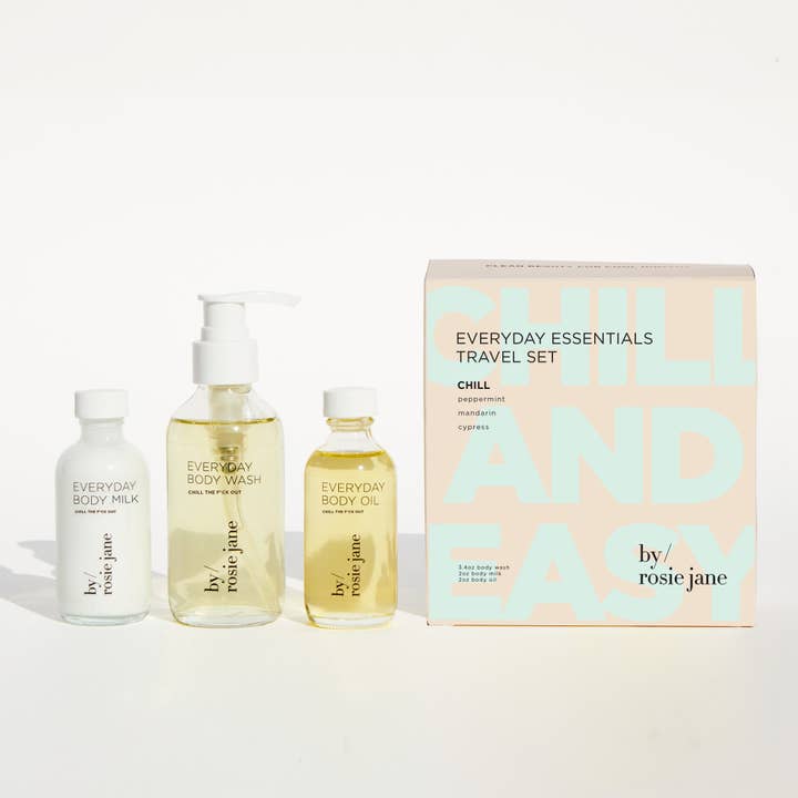 Coffret cadeau CHILL + EASY pour les fêtes pour la vente par By Rosie Jane