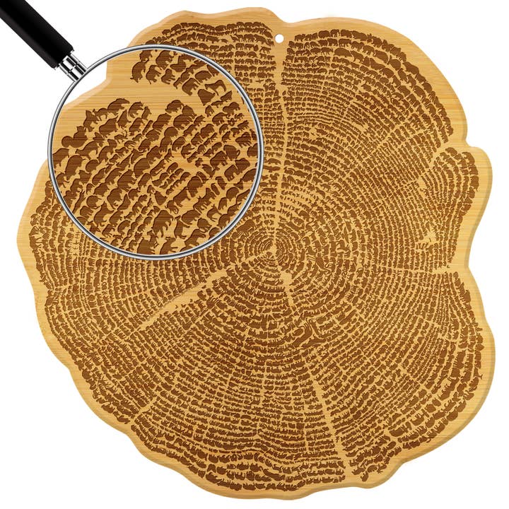 Totally Bamboo - Wholesale Cutting Board - "Tree Of Life" Cutting Board & Charcuterie Serving Board