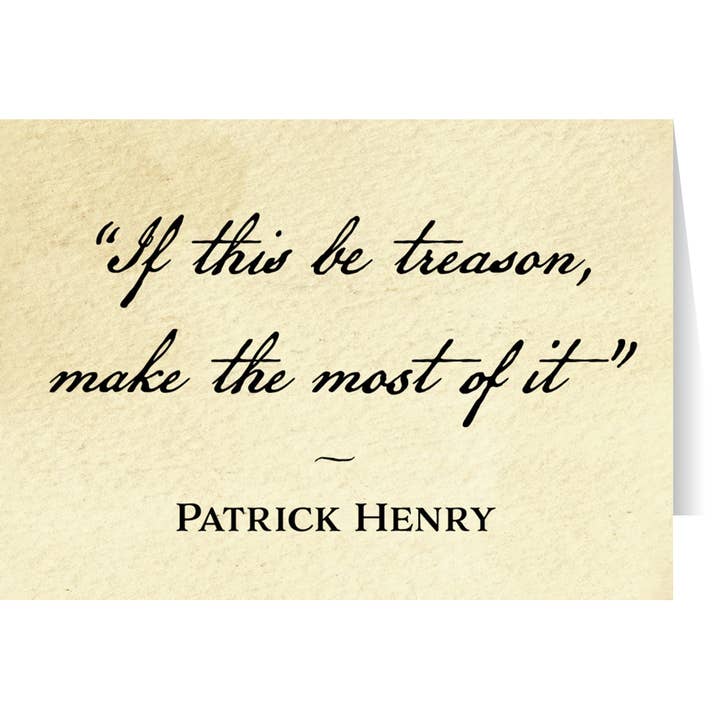 "Si c'est de la trahison" Carte de vœux pour la vente par Nelson Gifts Wholesale