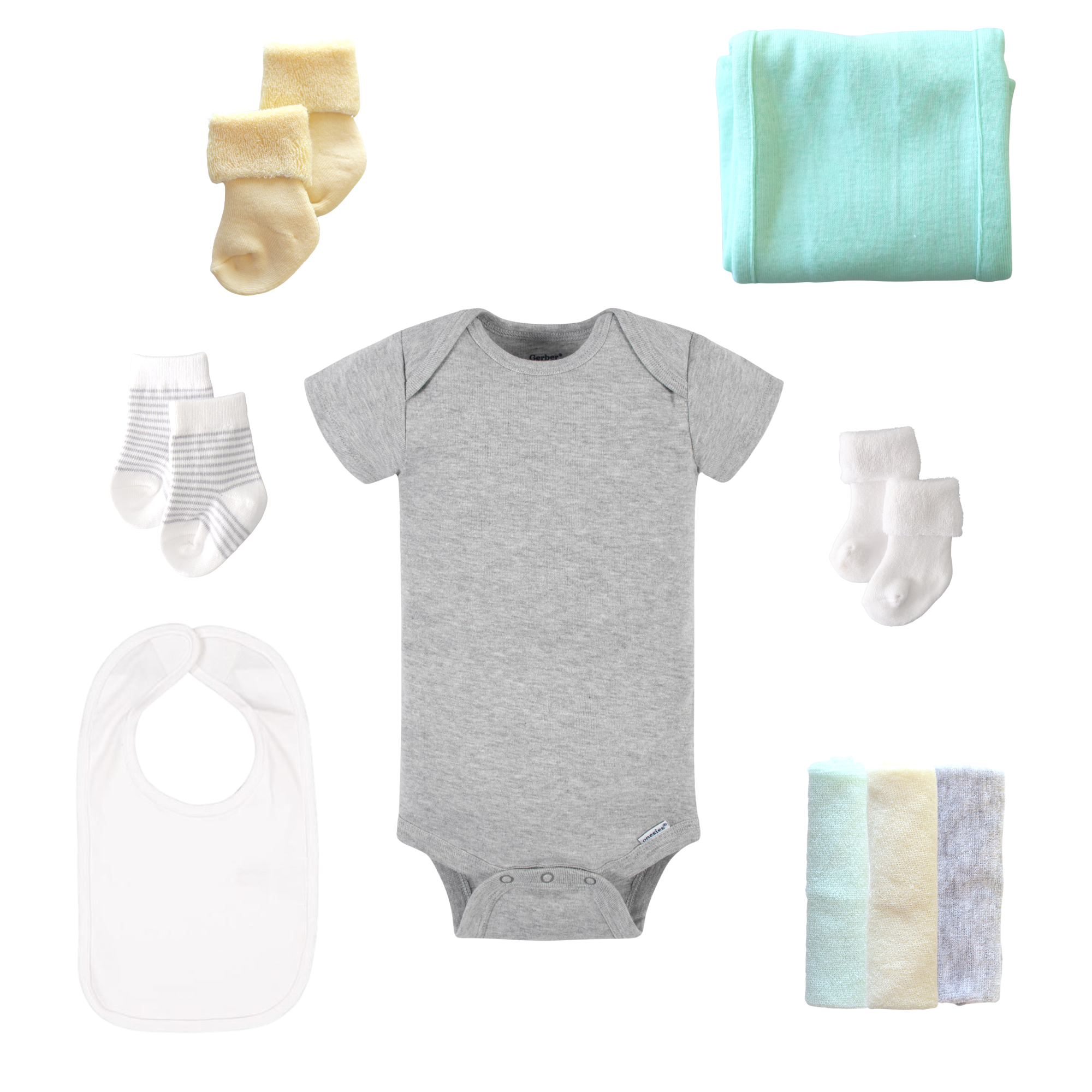 Baby Blossom Company - Wholesale New Mom Gift Box/Set - Petite Neutral New Baby Gift Basket Flower Bouquet - Yellow5