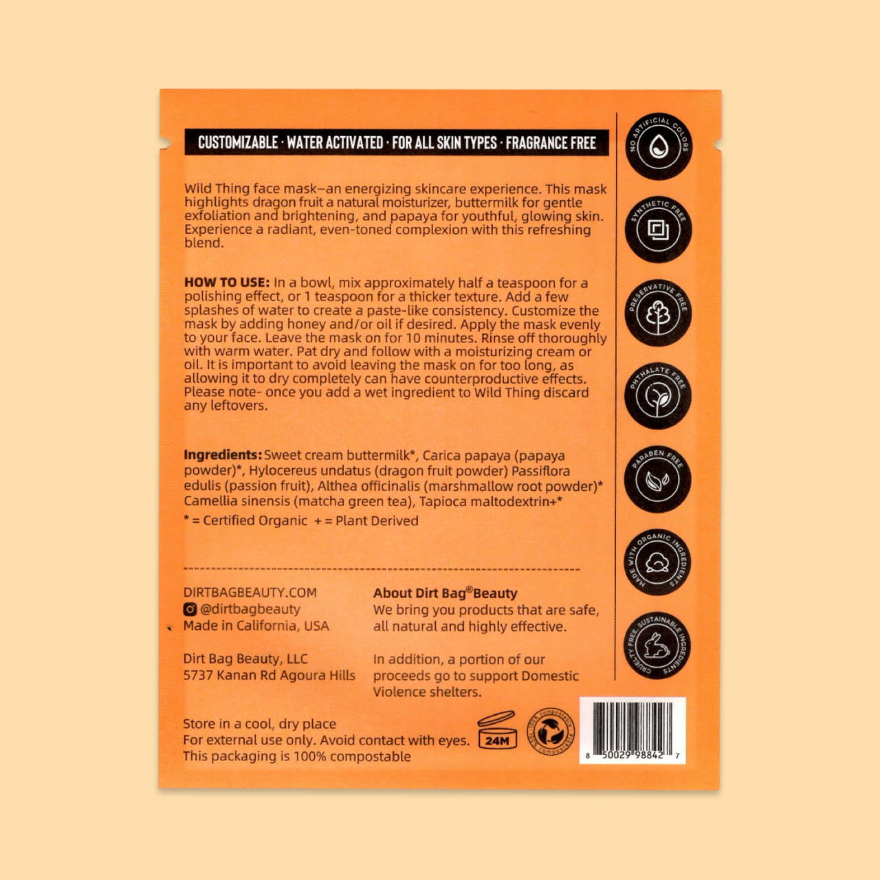 Dirt Bag Beauty – Großhandel Gesichtsmaske – Natürliche Pulver-Gesichtsmaske – Erfrischend & Strahlend1