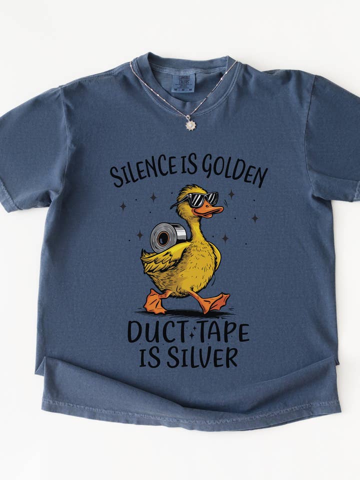 Humorous Silence Is Golden Everyday Comfort Colors T-shirt for wholesale by Khryssy,LLC