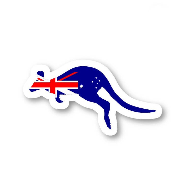 Kangaroo Australian Australian Animals 3 Pack - Set of 2.5, 3 and 4 Inch Vinyl Laptop Stickers - Australian Animals for Laptop, Phone, Water Bottle, Car & More Decal (3 Pack) for wholesale by FunPopStickers