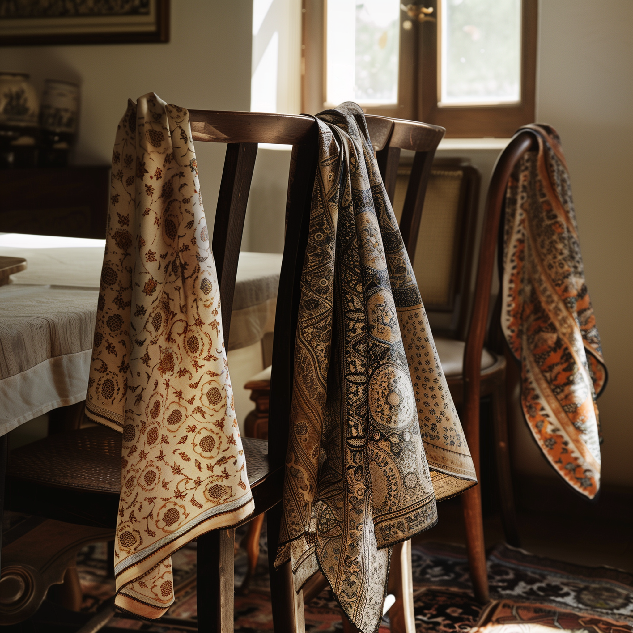 The Bellaje - Vente Écharpe – femme - Écharpe sur mesure 27 x 27 po/70 x 70 cm - 100 % soie de mûrier 3