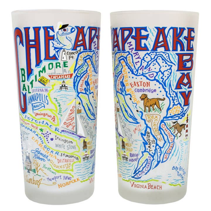 catstudio - Wholesale Drinking Glass/Cup - Chesapeake Bay Drinking Glass1