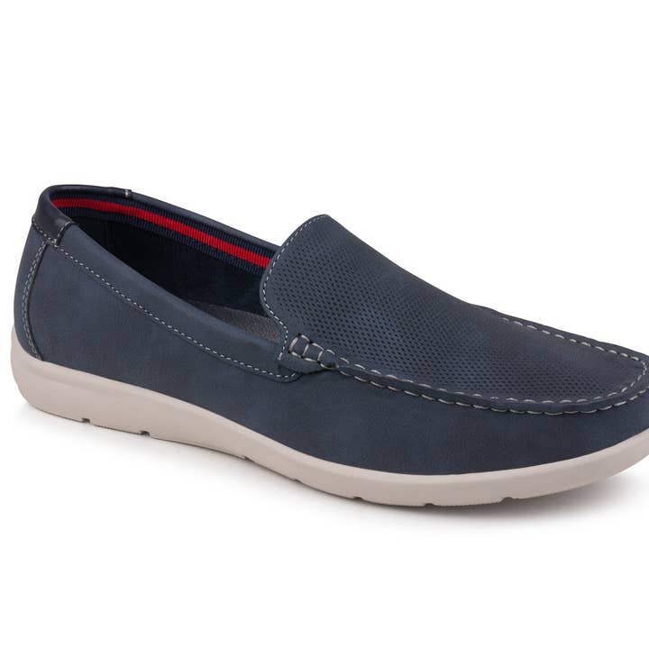 Uauh® Blue Men's Leather Shoe -2151jn162m for wholesale by BeShoes Distribuição