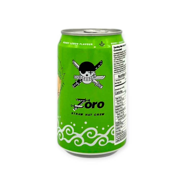 Global Bite Co - Wholesale Sparkling Water - One Piece Zoro Honey Lemon Soda 330ml (Taiwan)