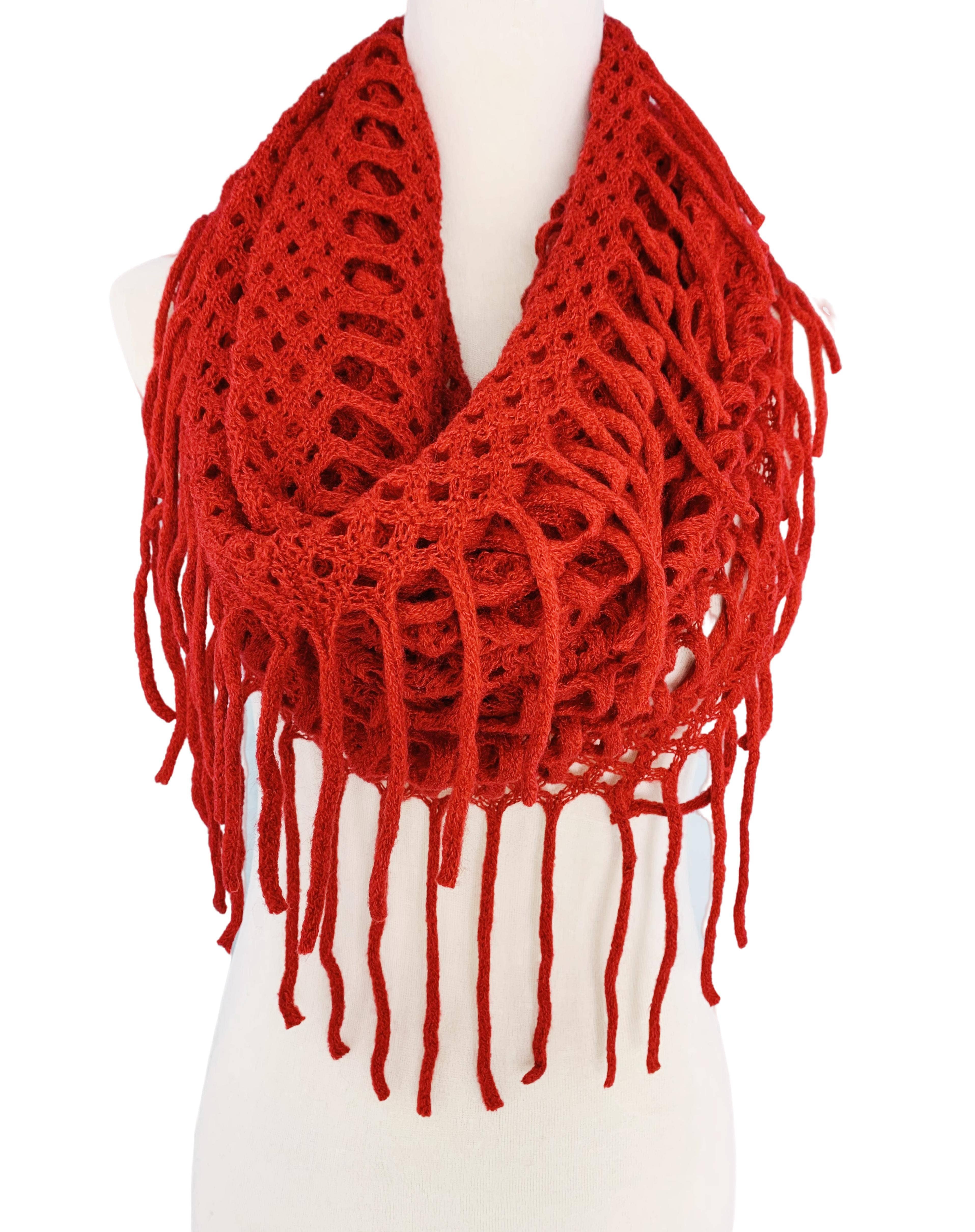 JC Sunny Fashion - Wholesale Scarf - Women's - Magic Tubular Knit Scarf with Transformable Loop Design6