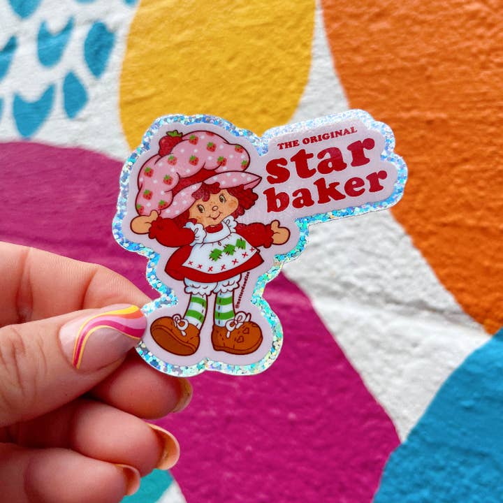 NatterDoodle - Wholesale Sticker - Strawberry Shortcake Original Star Baker Nostalgia Sticker1