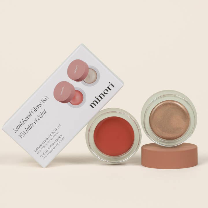 Minori - Wholesale Blush - Sunkissed Glow Kit - Cream Blush & Highlighter Gift Set