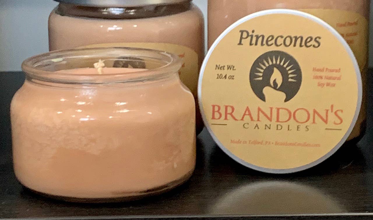Brandon’s Candles, LLC - Wholesale Jar/Filled Candle - Pinecones Candle0