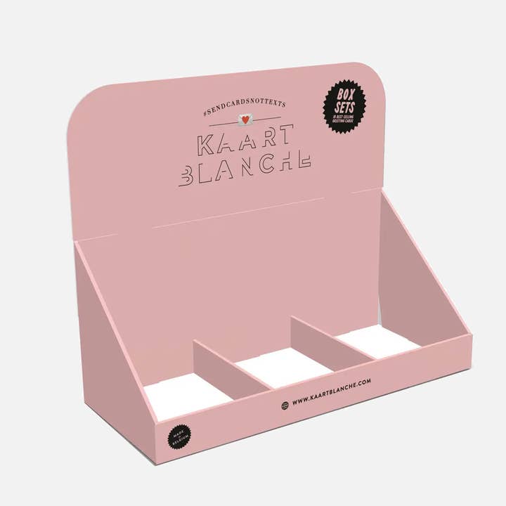 Visualizzazione cofanetto per la vendita all'ingrosso da parte di Kaart Blanche