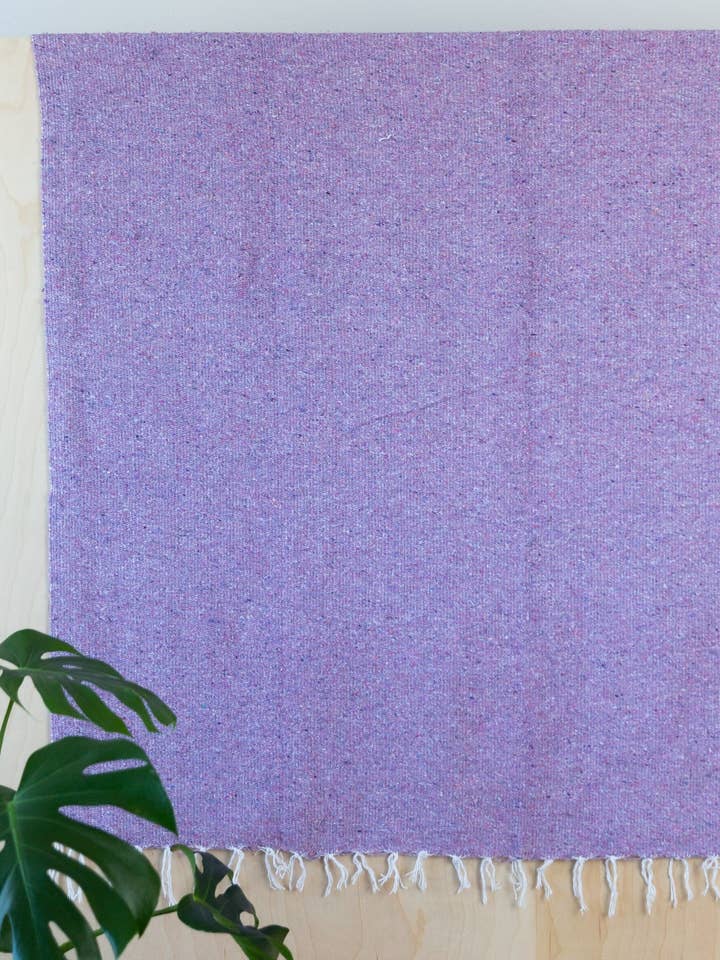 Solid Woven Color Mexican Blankets - Lavender for wholesale by SIDREY