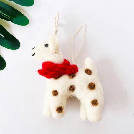 Rentier-Ornamente aus Filz — weiche, taktile Textur für den Großhandel von Karma Nepal Crafts