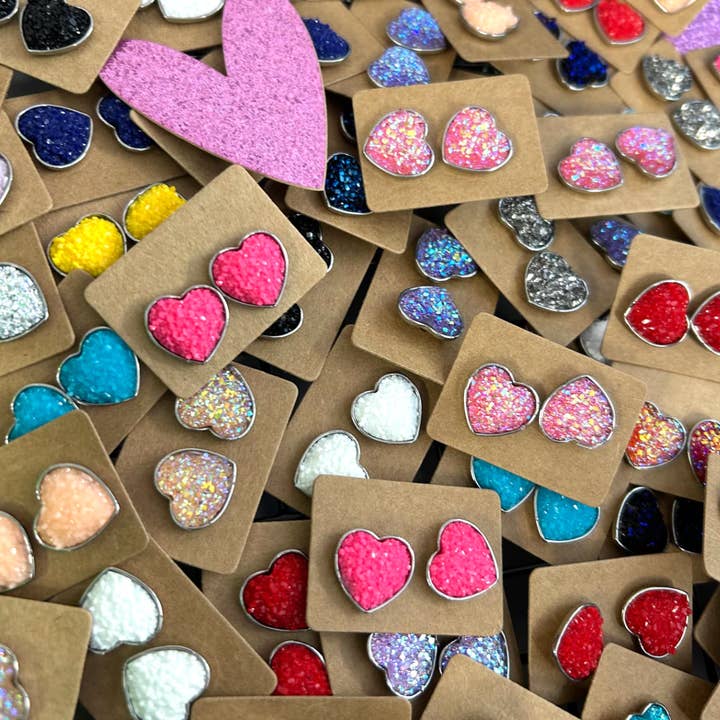 Kate Tuesday Jewelry - Wholesale Stud/Post Earrings - Valentines Heart Stud Earrings Grab Bag1