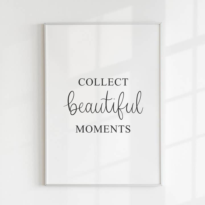 Samla vackra ögonblick ut för wholesale av Kalm Lettering
