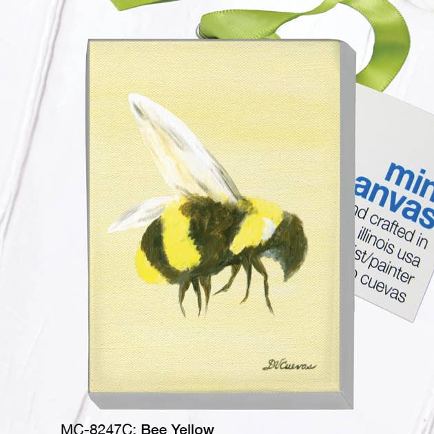 Bee Yellow, Mini Canvas (MC-8247C) for wholesale by Printed Canvas