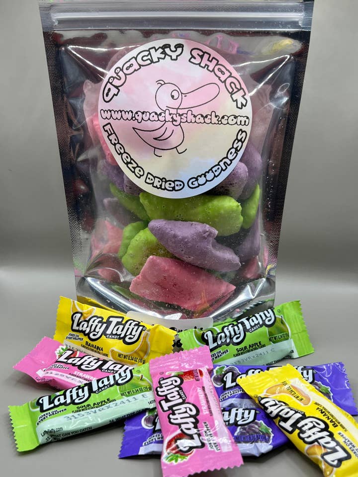 Laffy Quacks pour la vente par Quacky Shack Freeze Dried Candy