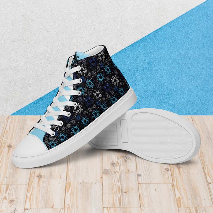 Constellation Men’s high top canvas shoes for wholesale by Last Sonatta