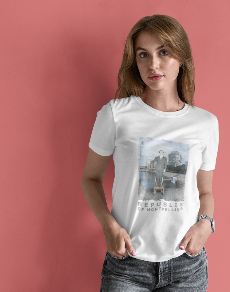 Republik Of - Wholesale Screen Printed T-Shirt - Women's - Dali T-shirt0