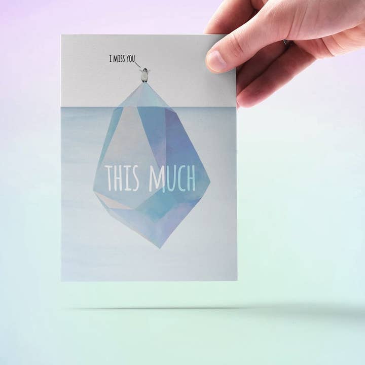 Liyana Studio - Wholesale Love Card - Penguin Iceberg Love - Funny Anniversary Card2