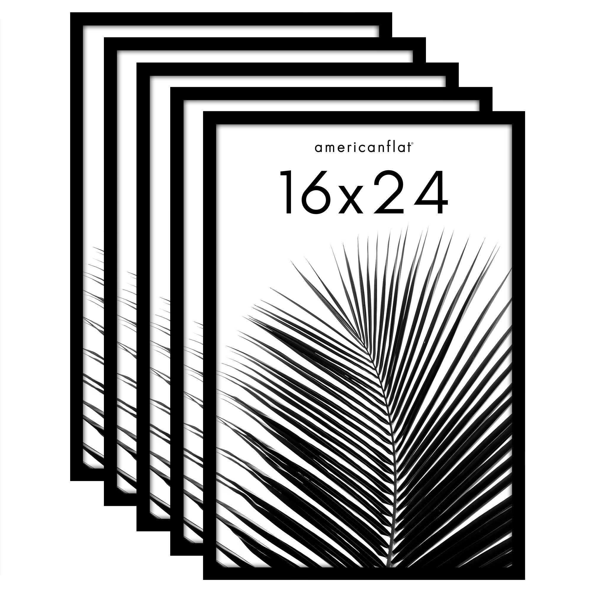 Americanflat - Wholesale Picture Frame - Americanflat 5 Pack Picture Frames With Mat Plexiglass Cover176