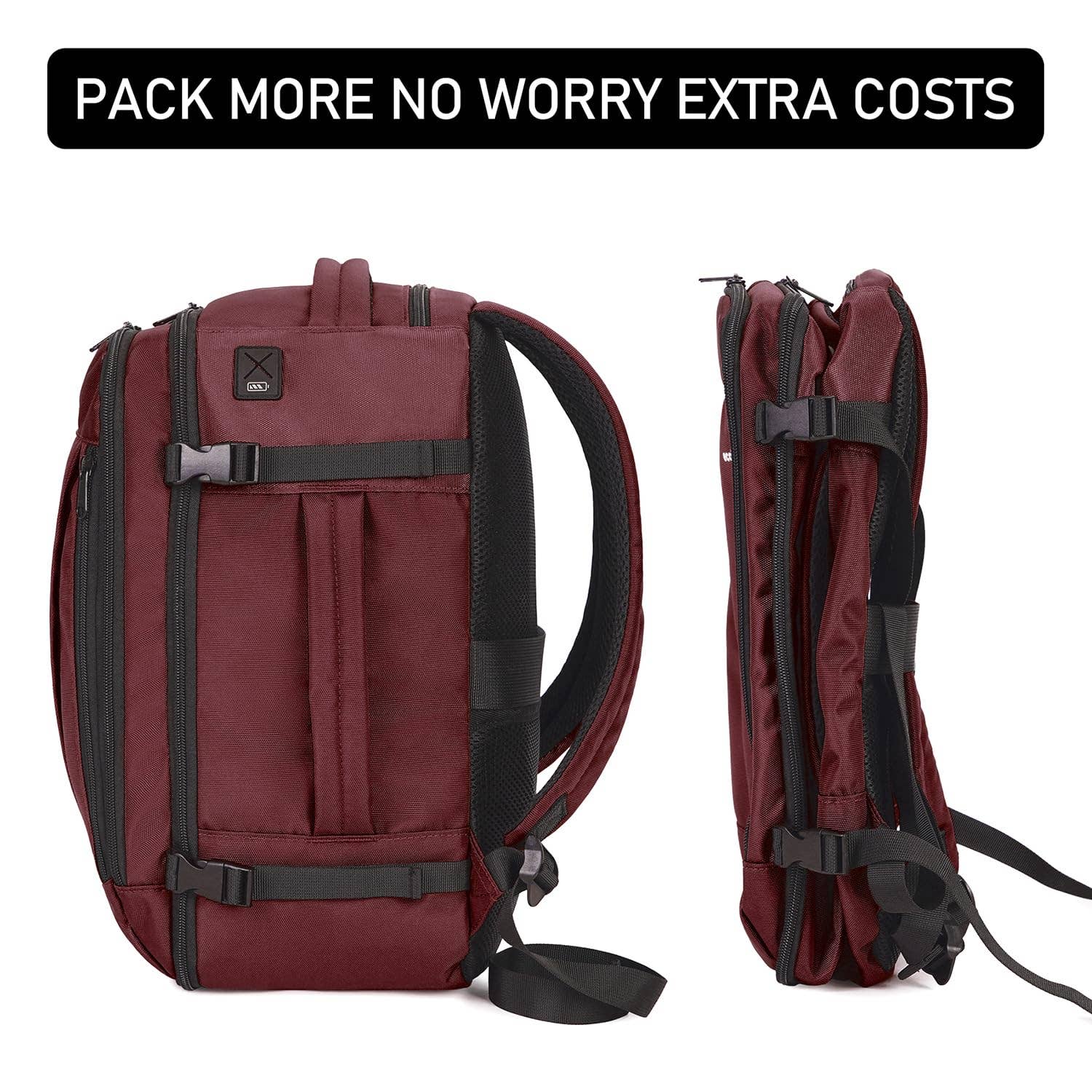 wandf - Wholesale Backpack - Unisex - 20L Underseat 13 Pockets Carry on Travel Bag with USB Port51