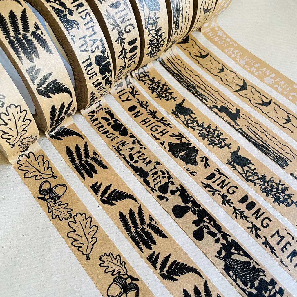 A Blackbird Sang - Vendita all'ingrosso Nastri adesivi - Nastro in carta Kraft - Felci boschive14