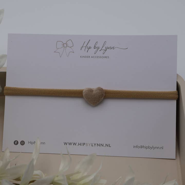 Bandeau - Beige | Cœur - HipByLynn pour la vente par HipByLynn