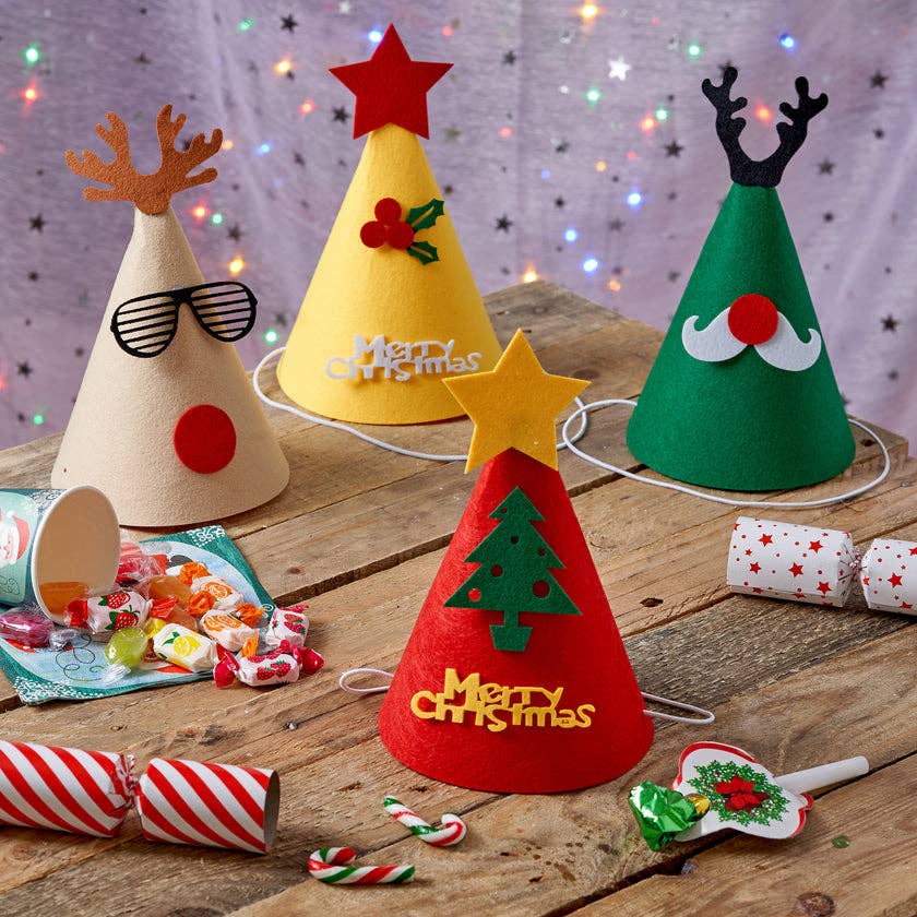 The Twiddlers – wholesale Party hat/crown – 15 Festive Felt Party Hats0