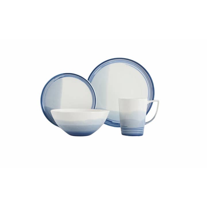 Kadra Kitchenware - Wholesale Dinnerware Set - Vikko Classic Breeze 16 Pc Porcelain Dinnerware Set
