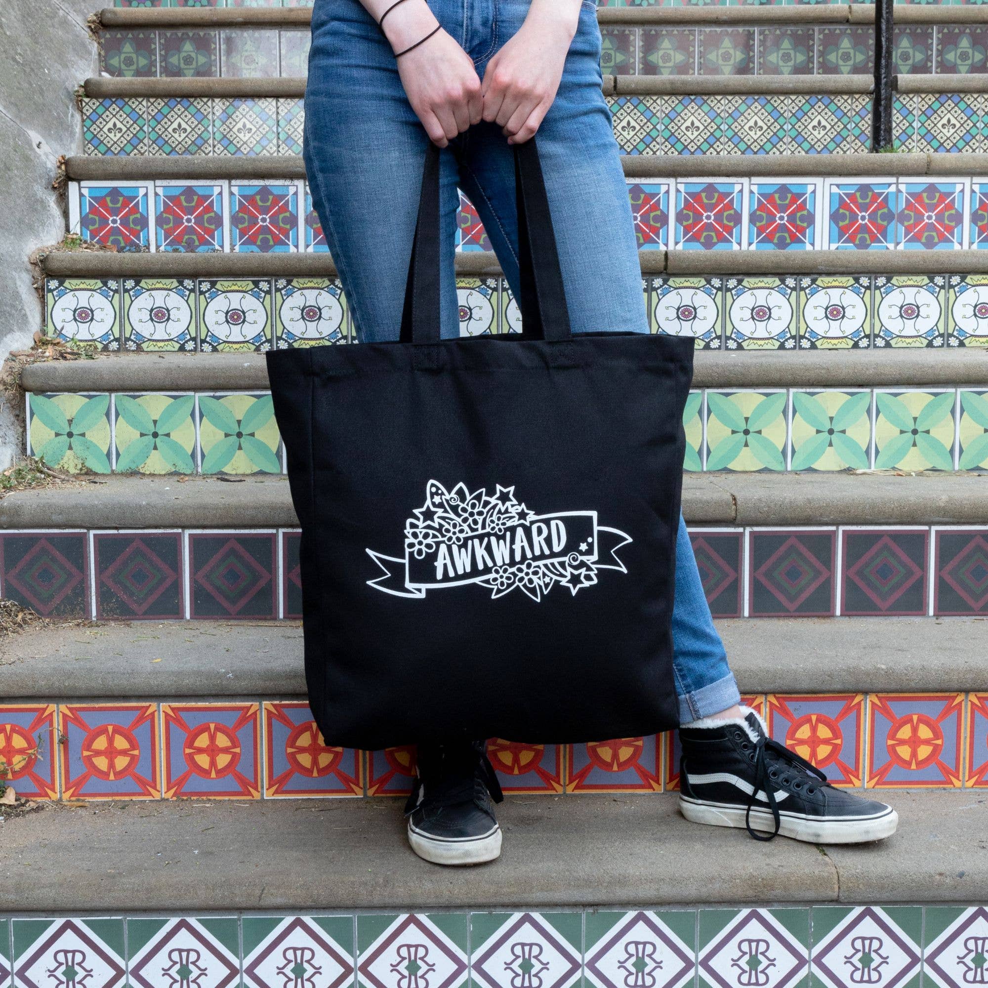 BETTIE CONFETTI - Wholesale Tote Bag - Women's - Awkward Premium Tote Bag2