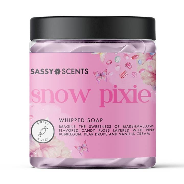 Snow Pixie Whipped Soap for wholesale by Sassy Scents