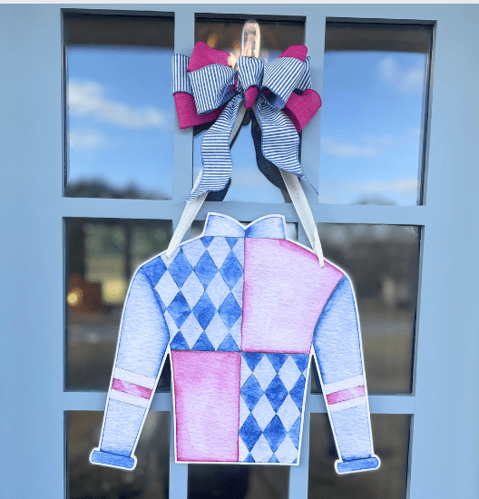 Front Porch Elegance – Großhandel Türdekoration – Racing Silk (Pink) - Türhänger1