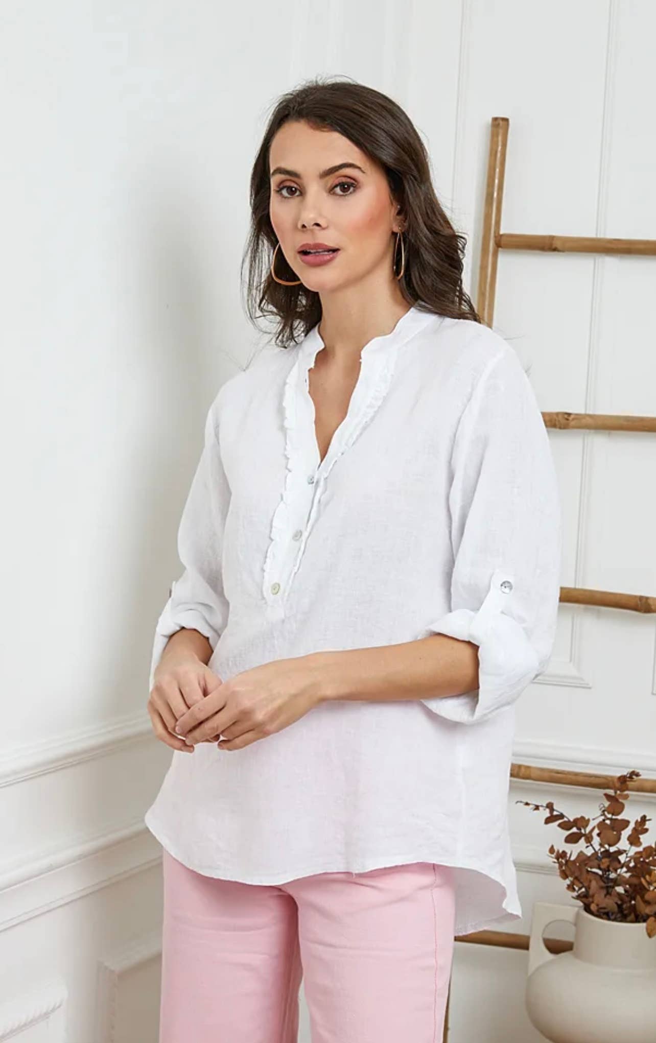 LÉA & LUC – wholesale Blus - Dam – Blus i 100 % linne REF. 664943