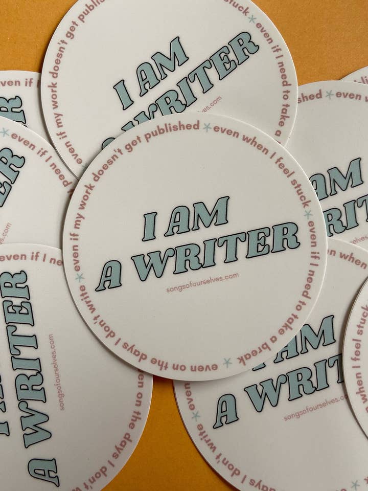 Jag är en författarbekräftelsedekal för wholesale av Songs of Ourselves