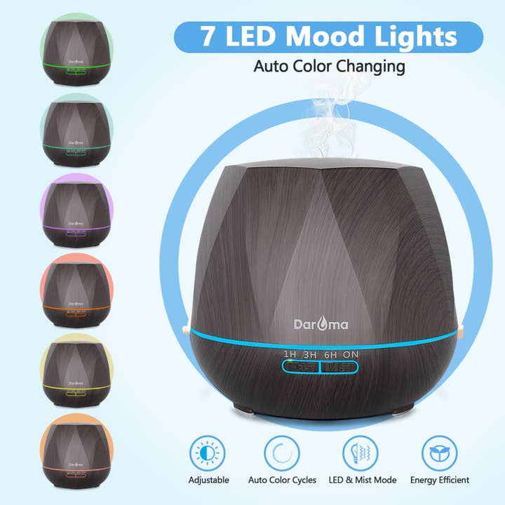 DAROMA - Wholesale Electronic Diffuser - 550ML Essential Oil Diffuser 7 Colors Mood LED with Remote4