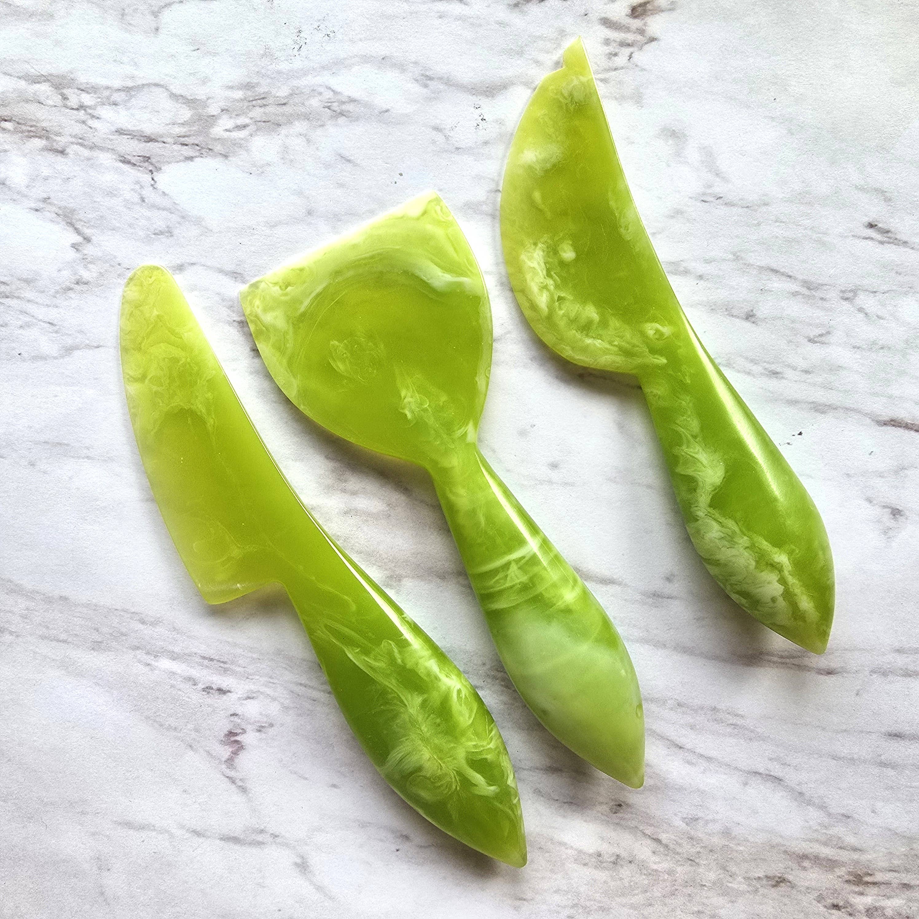 Gibb & Daan – Faca para queijo por atacado – Conjunto de Facas de Queijo de 3 Peças - Ferramentas de Charcutaria em Resina13