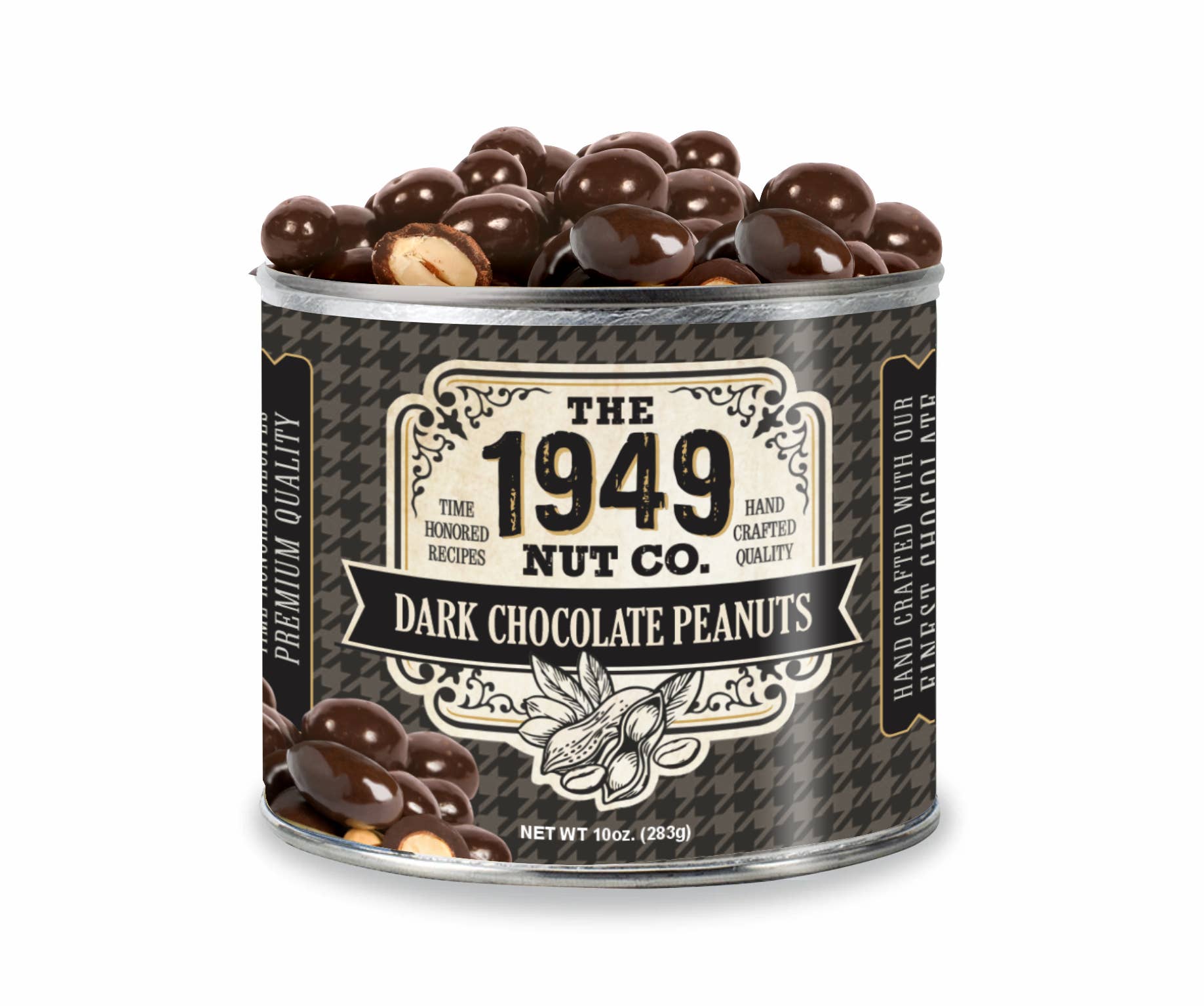 1949 Nut Company - Vente Friandises enrobées de chocolat - 10 oz de cacahuètes enrobées de chocolat noir 1949