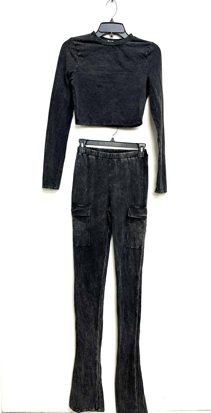 Uptown Apparel - Wholesale Top & Pant Set (NOT Loungewear) - Women's - T6603-B11205 MINERAL WASH COTTON TOP AND PANTS SET7