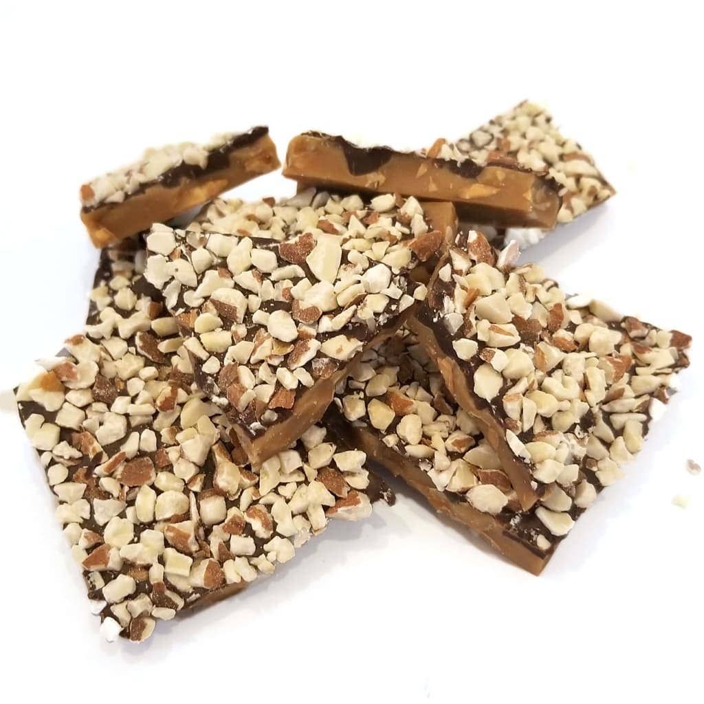 Bella's Home-Baked Goods - Wholesale Toffee - Dark Chocolate Butter Toffee Bag1