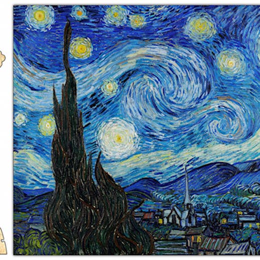 Whimsical Starry Night Jigsaw Puzzle - 126PCS for wholesale by Green Tree Jewelry