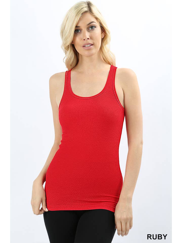 42POPS - Wholesale Tank Top - Women's - .SI-399 Stretchy ribbed knit racerback tank9