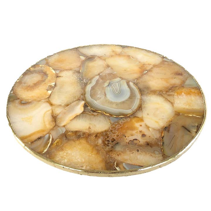 The Tangerine Store - Wholesale Lazy Susan - Golden Brown LazySusan | Countertop | Turntable | Centrepiece |1