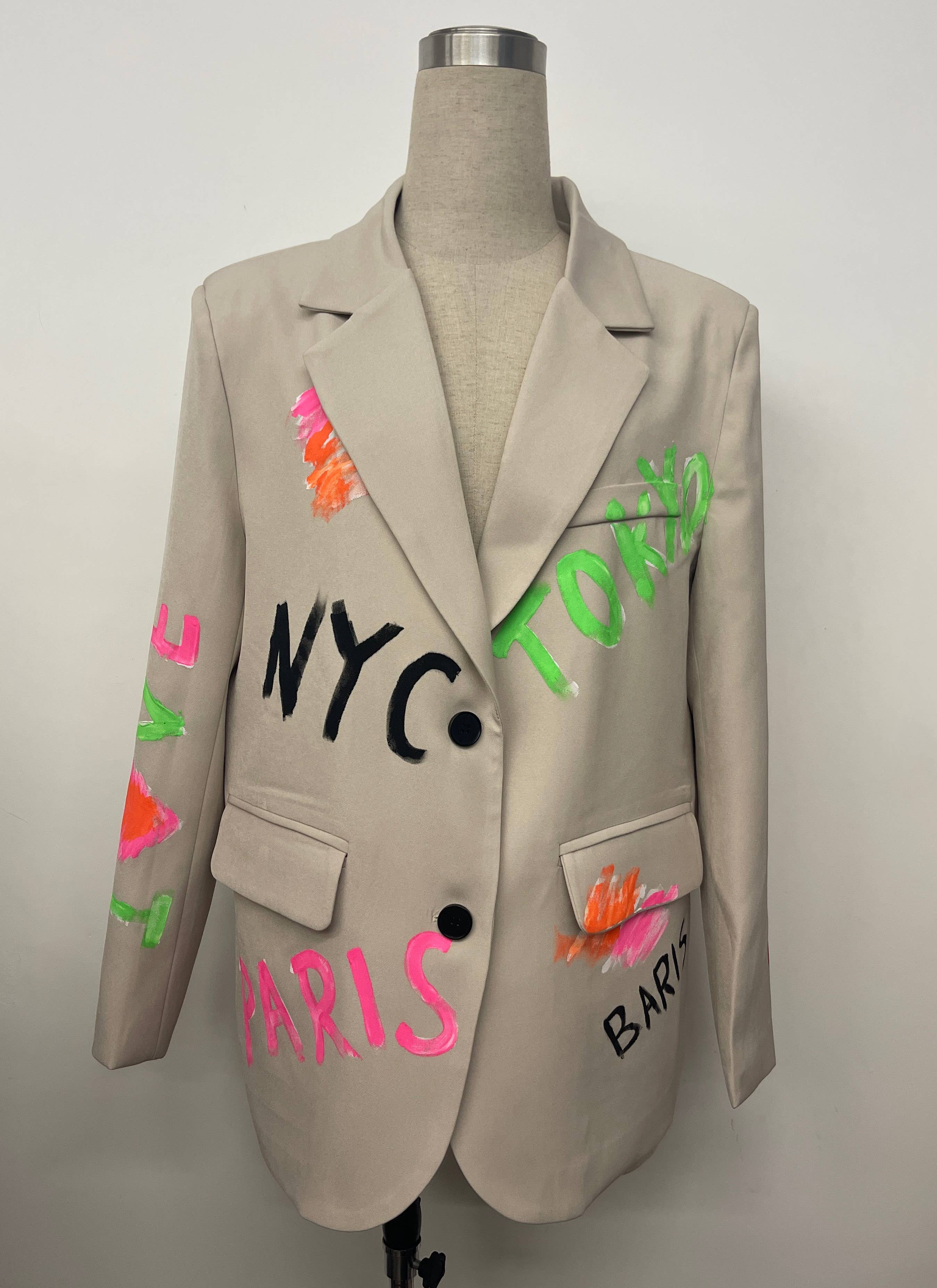 aikha - Wholesale Blazer - Women's - Blazer with writing (5635)7