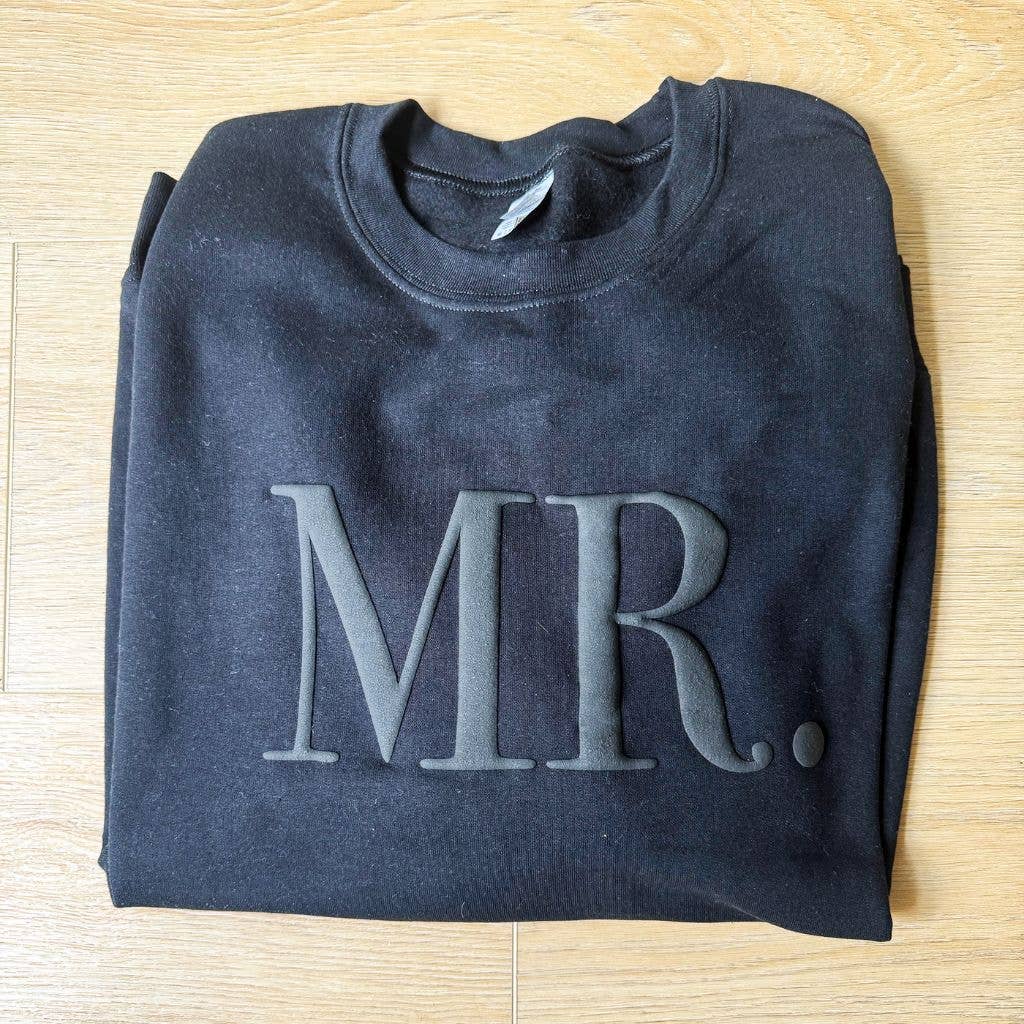 Black Mr. Sweatshirt for wholesale on Faire2
